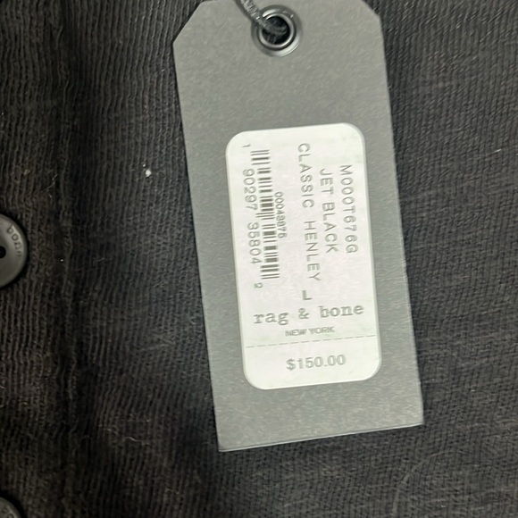Rag and Bone Classic Henley - Picture 3 of 4
